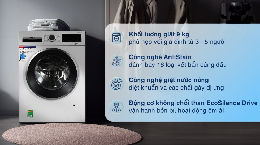 Máy giặt lồng ngang Bosch WGA14400SG 9 kg